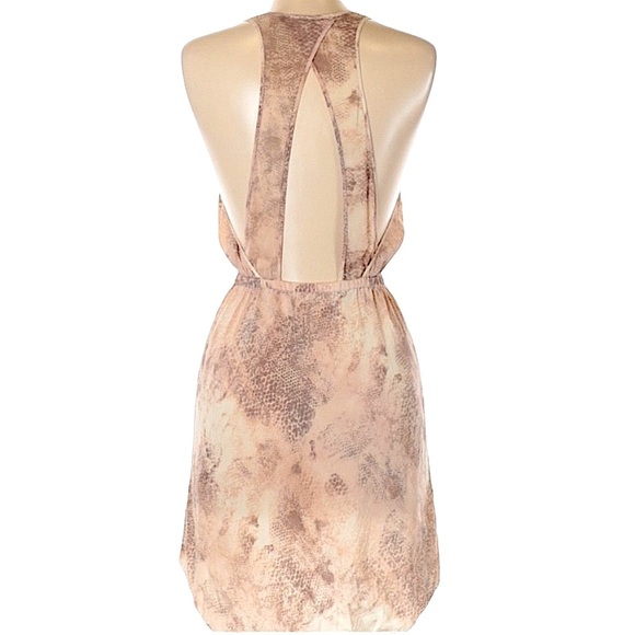 Aritzia Wilfred Silk Snakeskin Print Dress Size Small - Picture 6 of 12